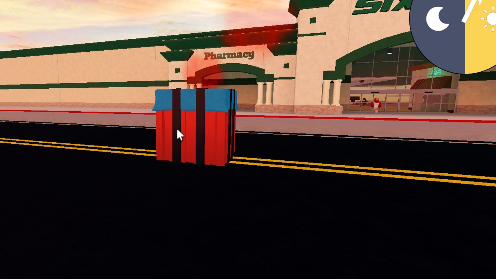 Air drop in Dangerous Night (Image via Roblox)